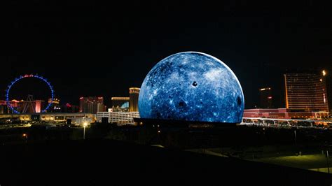 vegas sphere from space